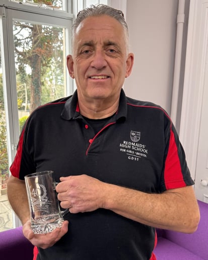 Graham Stallard 40 years service