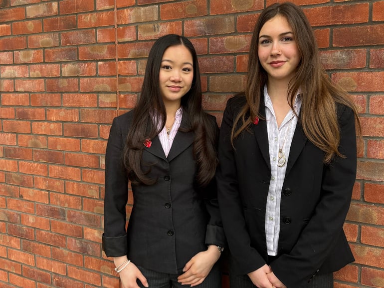 Meet our new Head Girls Freya and Jolee